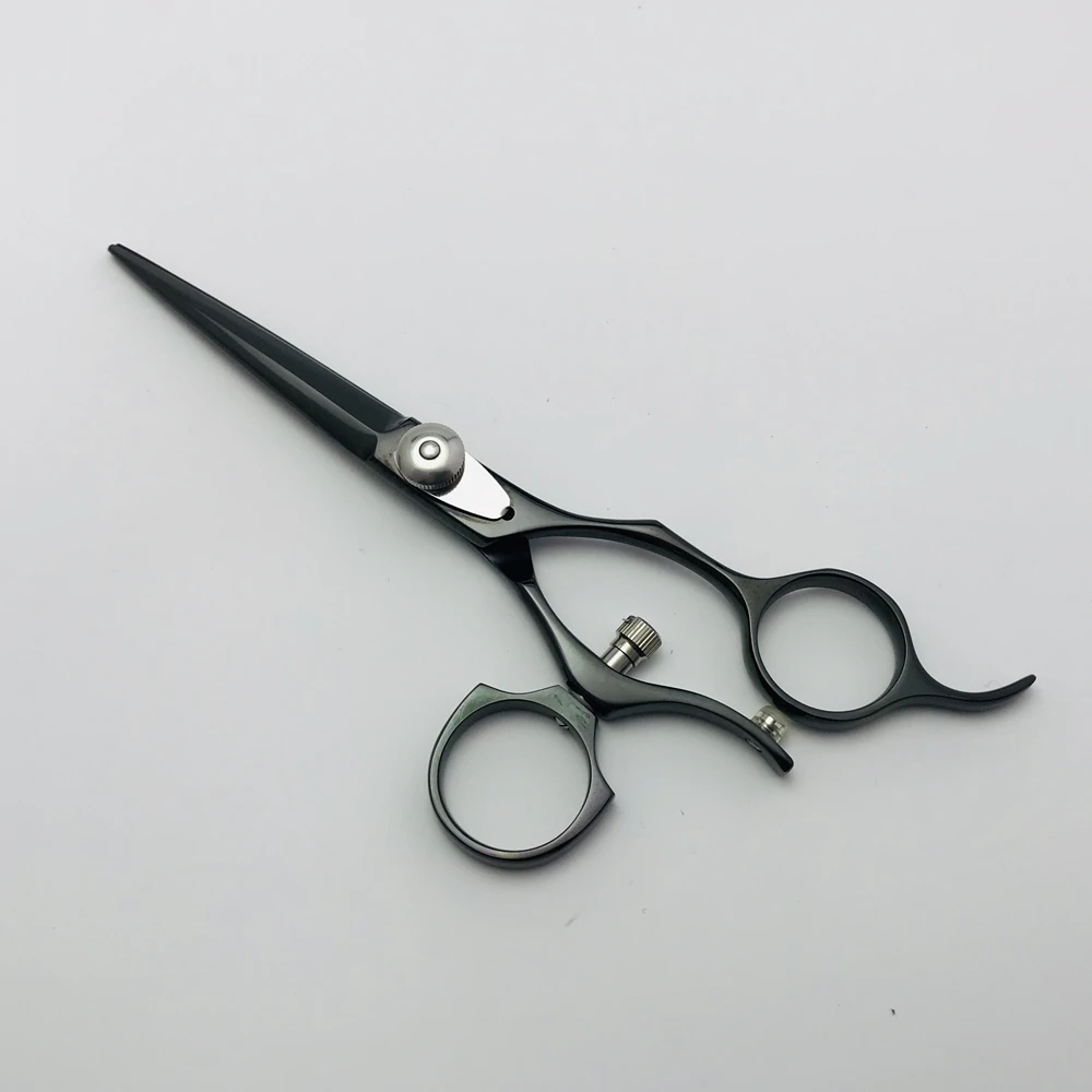 Парикмахерские ножницы JA28B 5 дюйма титановые поворотные вращающиеся на 360
