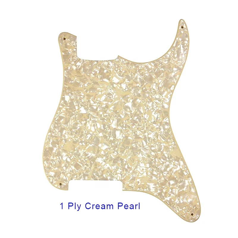 Pleroo Scratch Plate 4 screw Holes 2 ply cr  pearl Blanks Material Pickguard for stratocaster guitar