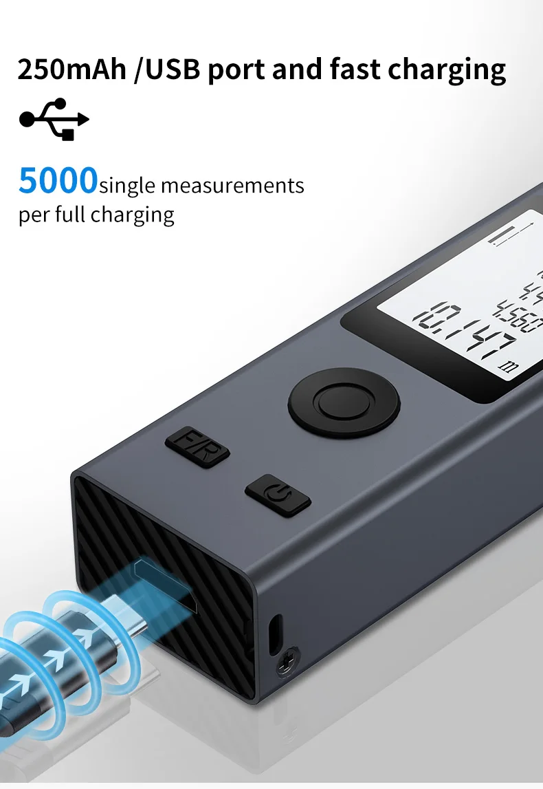 Mini 30m Handheld Laser Rangefinder Measure Tool Distance Meter Digital Laser Rangefinder with LCD Backlight