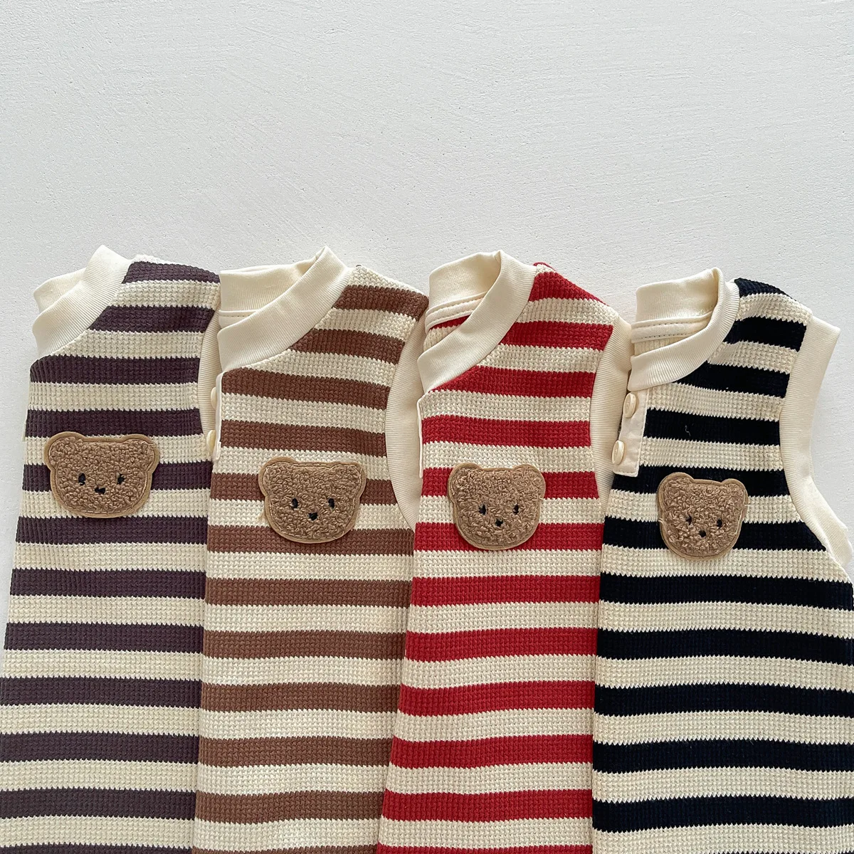 New Arrival Wholesale kids clothes pure cotton summer baby clothing 66-90 cm boys and girls onesie low price