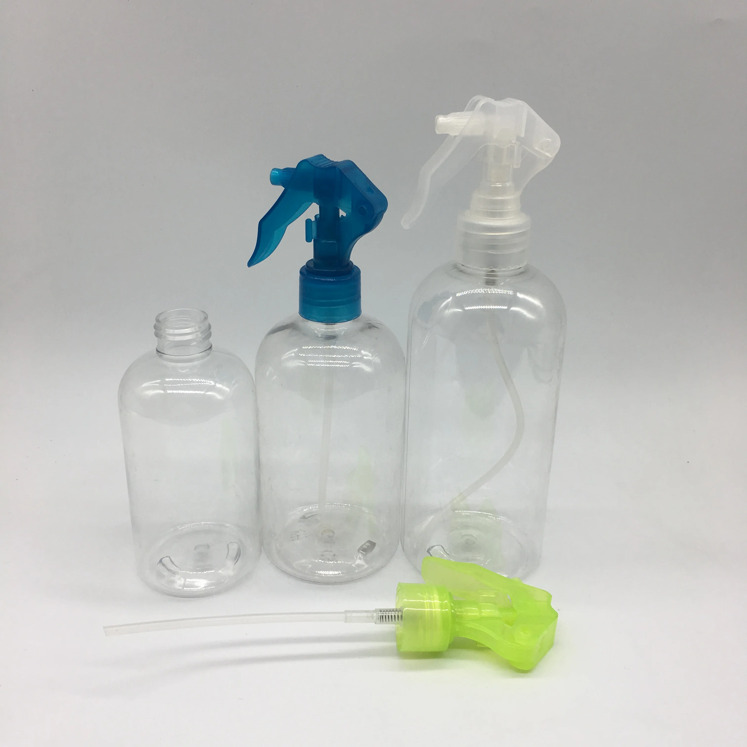 wholesale colorful 8oz 12oz 16oz empty plastic pet trigger spray bottle for cosmetic packaging