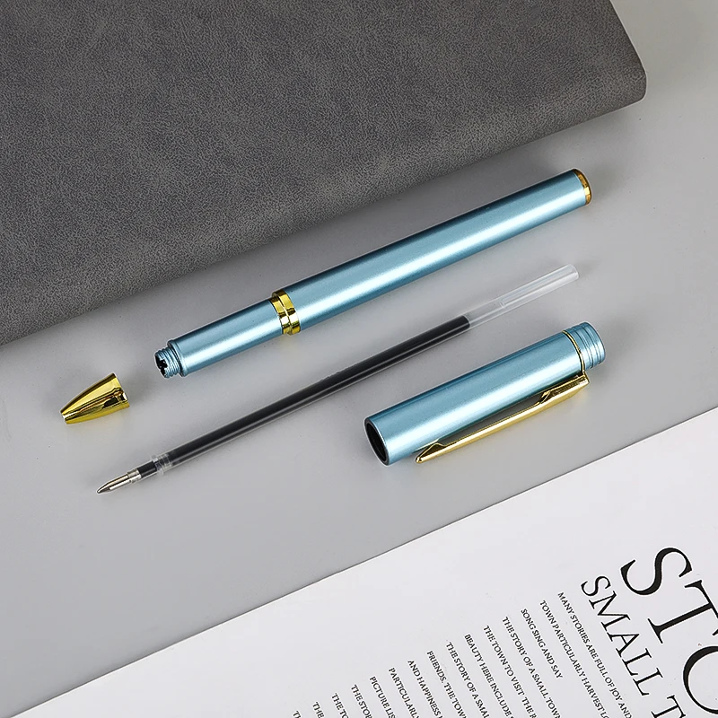 High Quality Business Gift Pen Plastic Material Custom Logo Black Gel Ink Pen With Custom Logo