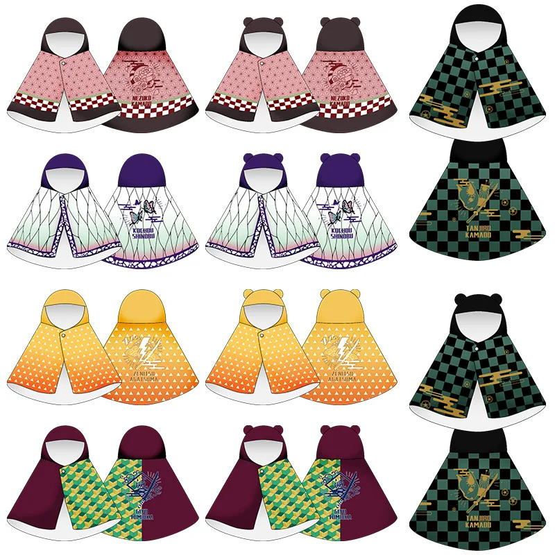 Japanese Demon Slayer Blade Tokyo Avengets Naruto Anime Cloak Plush Warm Cape Two-dimensional Cloak Peripheral