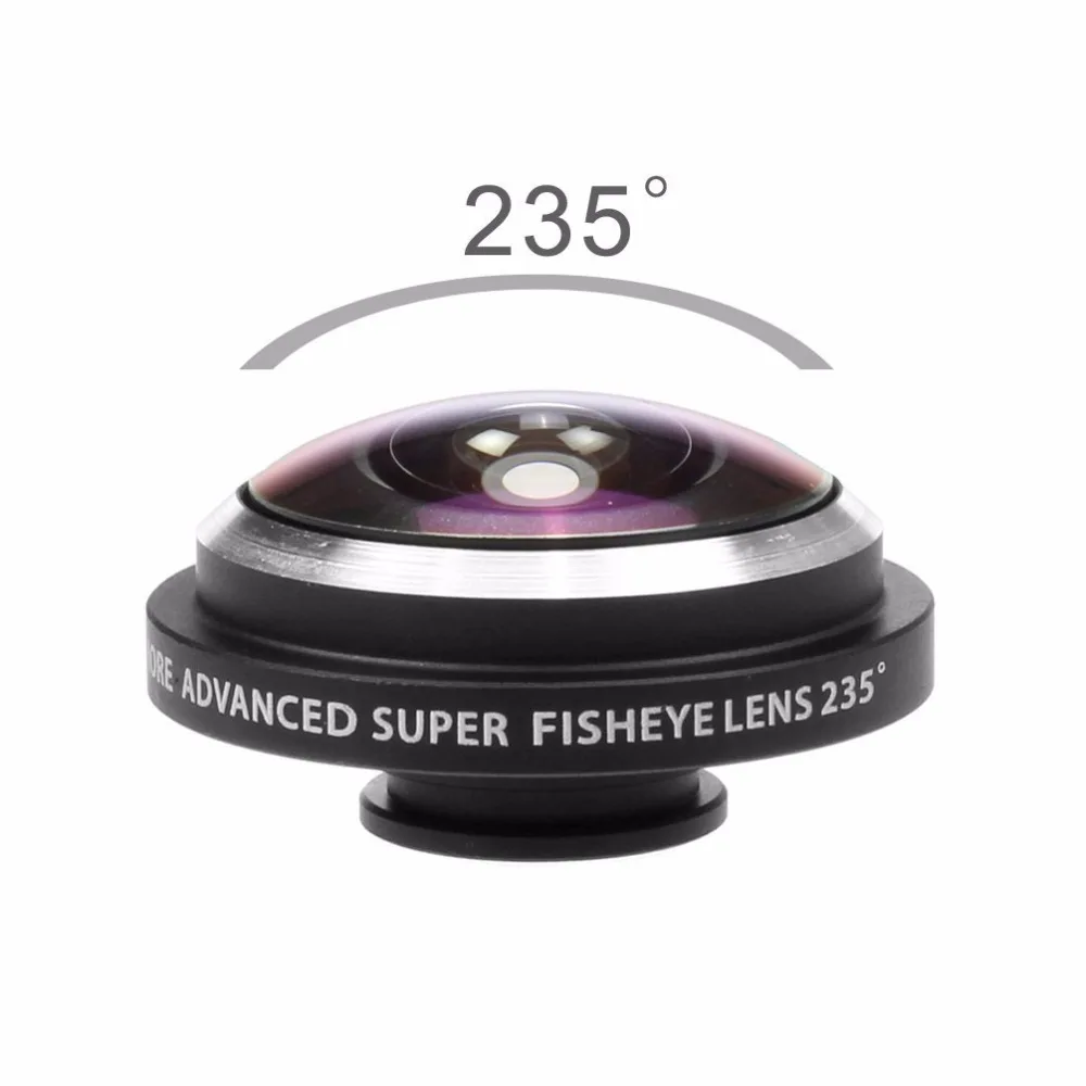  Мобильный объектив 235 градусов super fisheye для мобильного