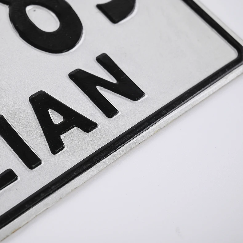 Factory custom License Customized Color Plate aluminum sheet metal blank car number plate