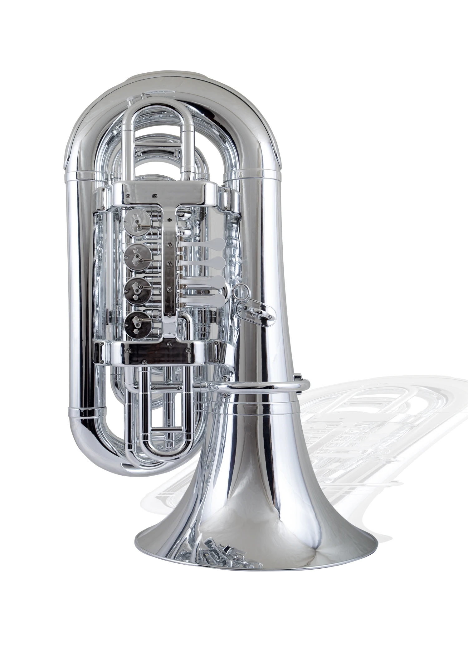 Abs Plastic Marching Tuba 4 Piston Valve Tuba for Sale(TU230P)
