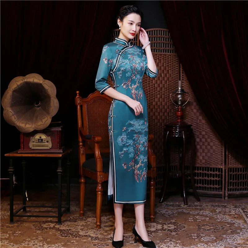 Традиционная китайская одежда qipao традиционный костюм для девочек Ципао классическое старое модное