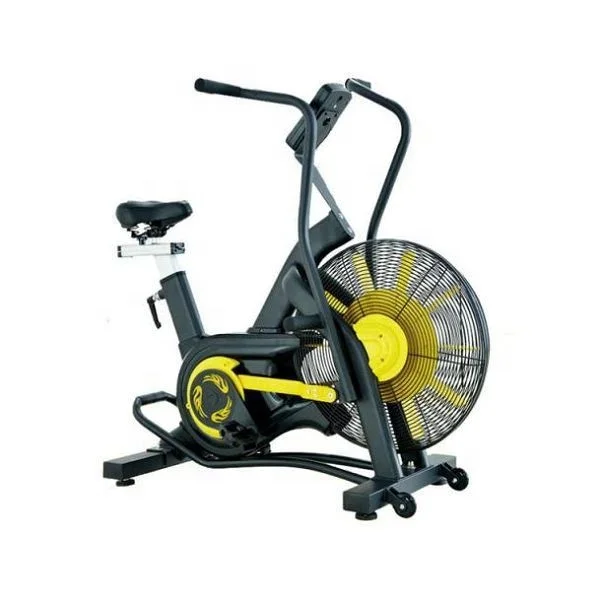 Commercial Cardio Gym Fitness Equipment Cycling Bike Wind Resistance Cardio Air Bike for Exercise Bike Training with Bluetooth