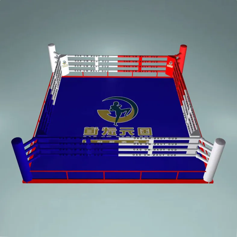 Ring De Boxe Mma Boxing Floor Ring 5 X 5m  6x6m  7x7m  8x8m Boxing Kickbox Ring for Sale