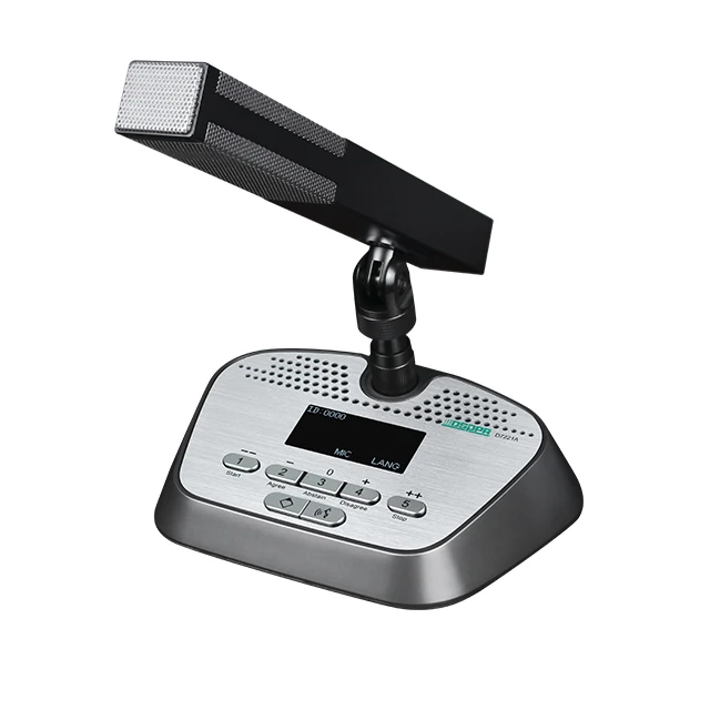 Noise Cancelling Touch Screen Tube Desktop Network Conference Chairman Delegate Mic with Voting Function