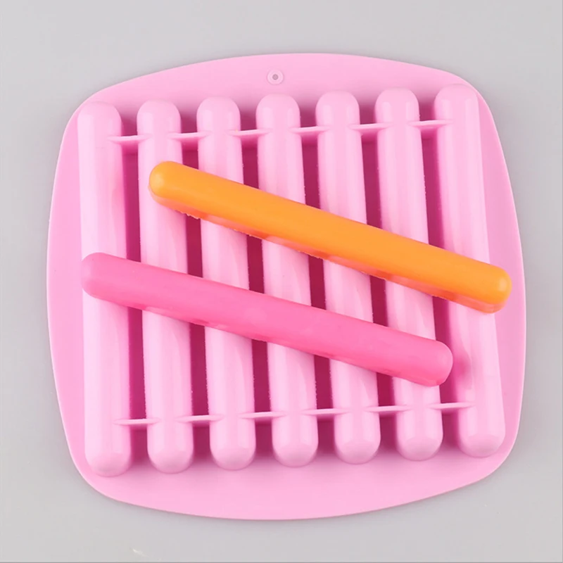 7 Finger Biscuit Silicone Mold For Chocolate Candy Fingers Biscuit Cake Form Pastry Stick Cookies Cake Baking Decoration Tool
