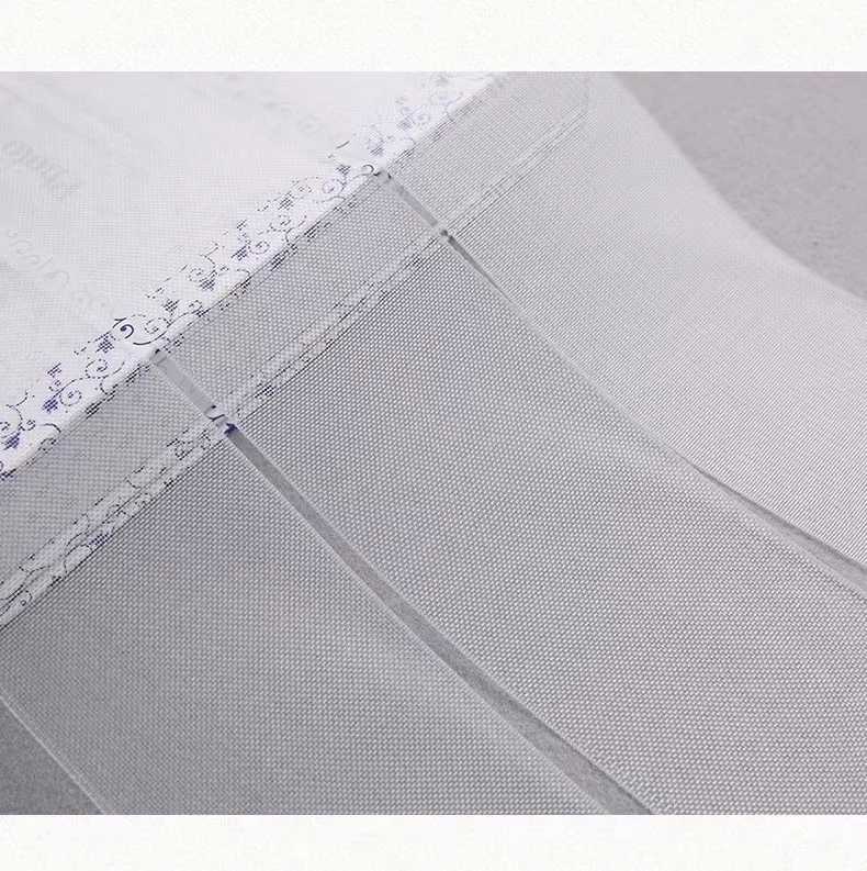 Curtains with nylon fabric straps and lining straps in stock wholesale transparent nylon woven straps