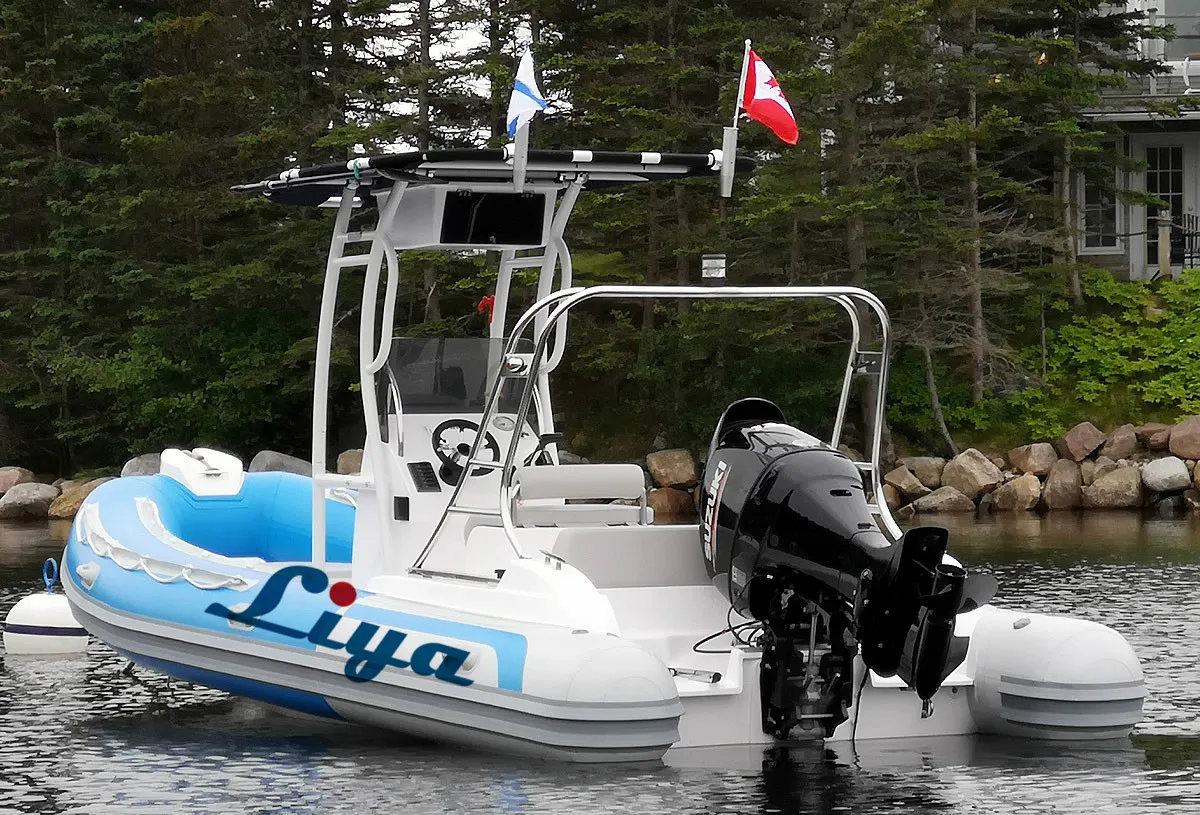 Liya 6.2m 2024 best family fishing boat 20ft inflatable hypalon rib boat
