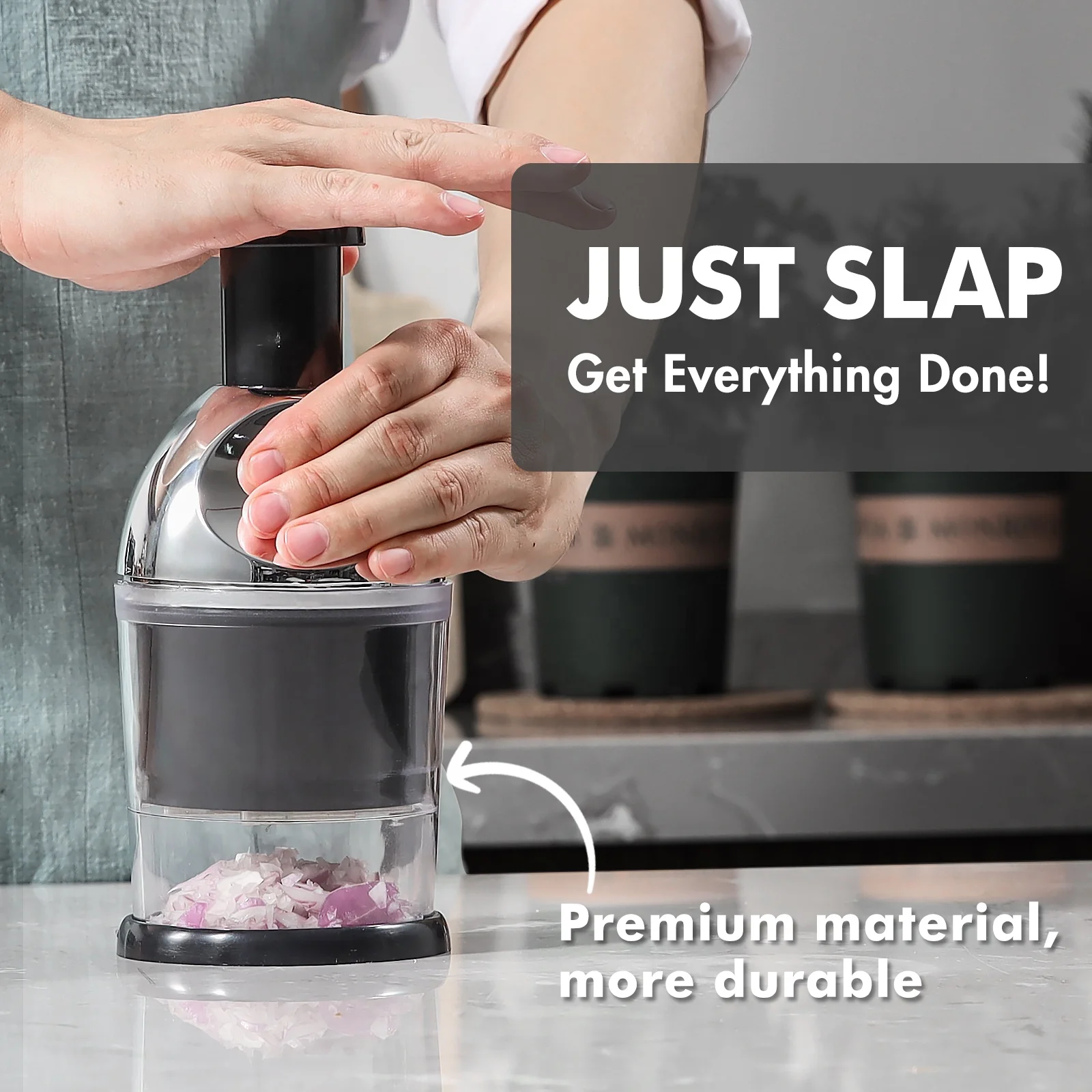 Food onion chopper hand slap food manual chopper vegetable chopper