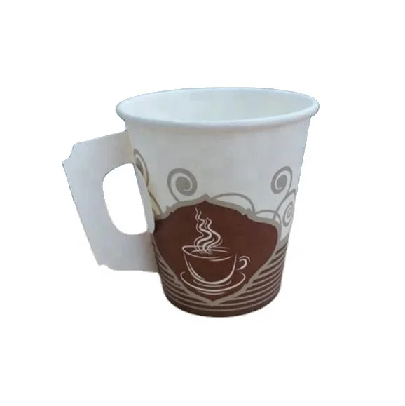 wholesale 7 oz coffee paper cup with handle