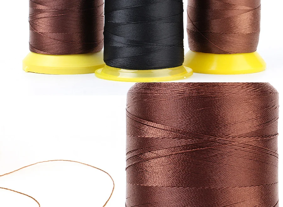 Leeons Hot Sale Products High Elastic and Tenacity Nylon Threads For Machine Weft Hair Extension