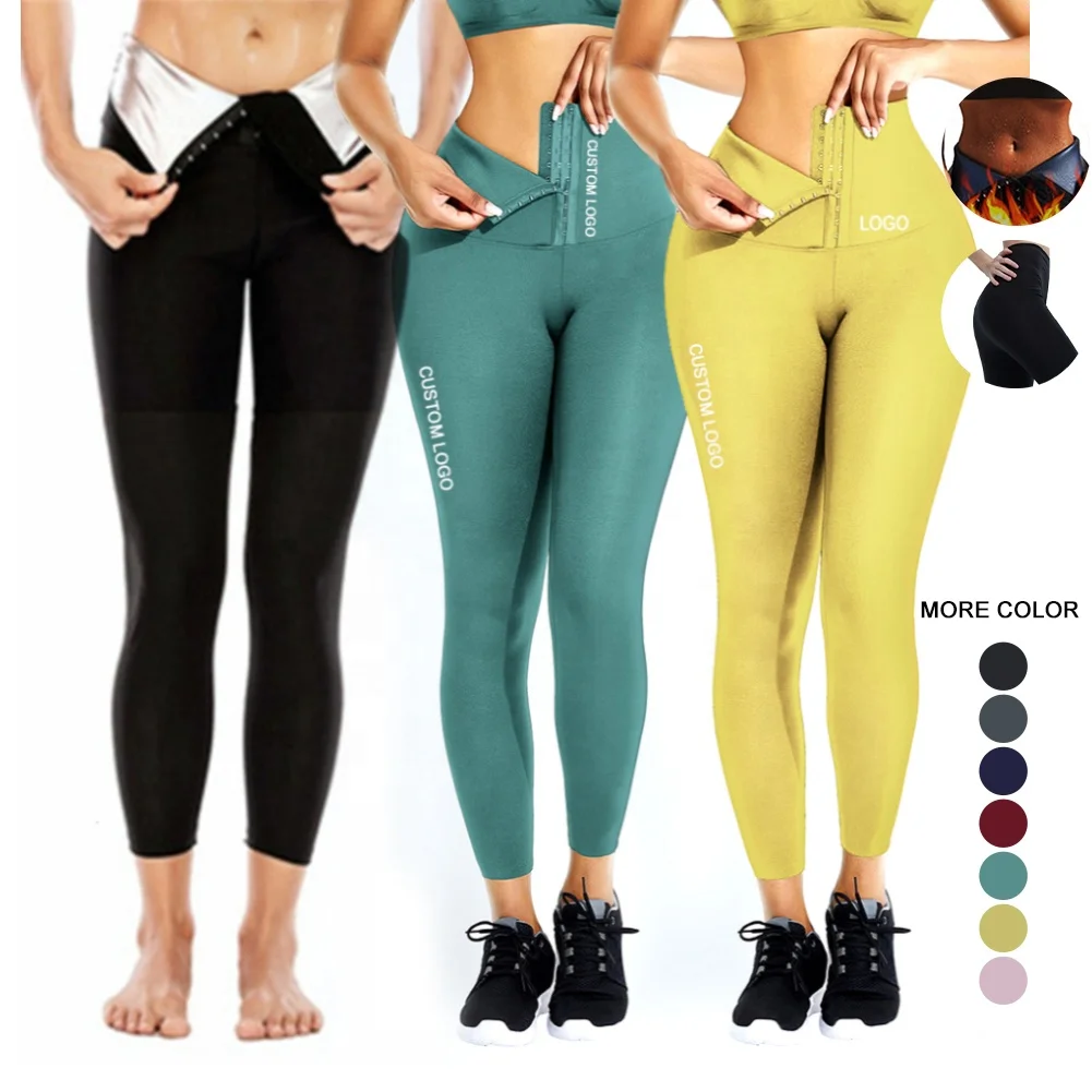 Black Slimming Body Shaper Custom Waist Trainer Corset Leggings For Ladies