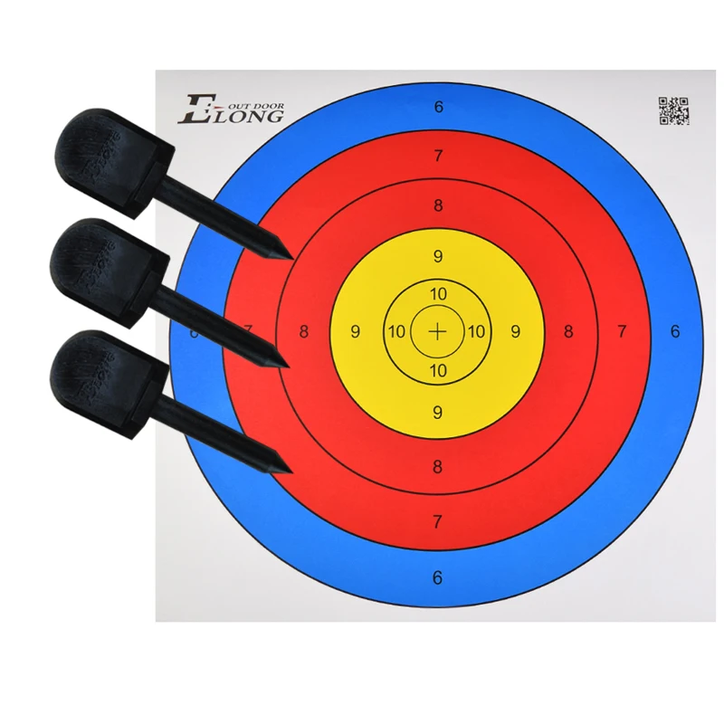 Bow Gear Shooting Archery Equipment Plastic Paper Face Target Pins