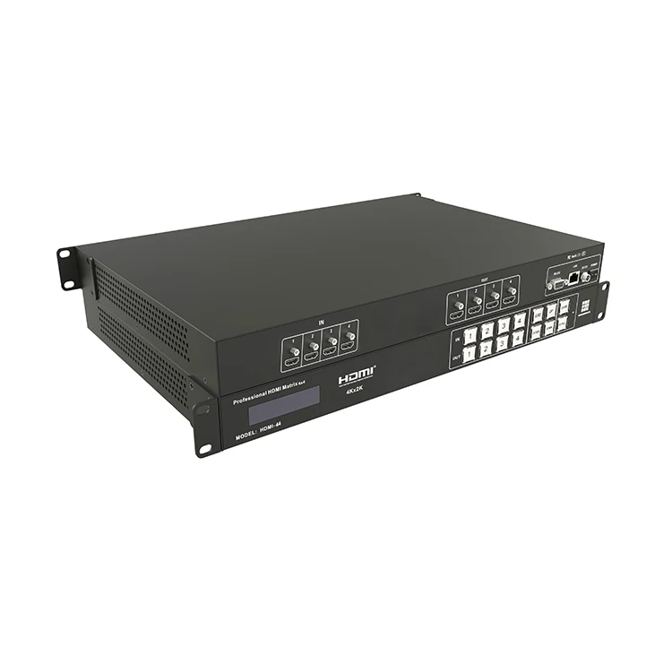 1080P Hdmi1.4 Matrices Switcher Box With Remote 4x4  4K@60hz Hdmi Matrix Switcher Solution