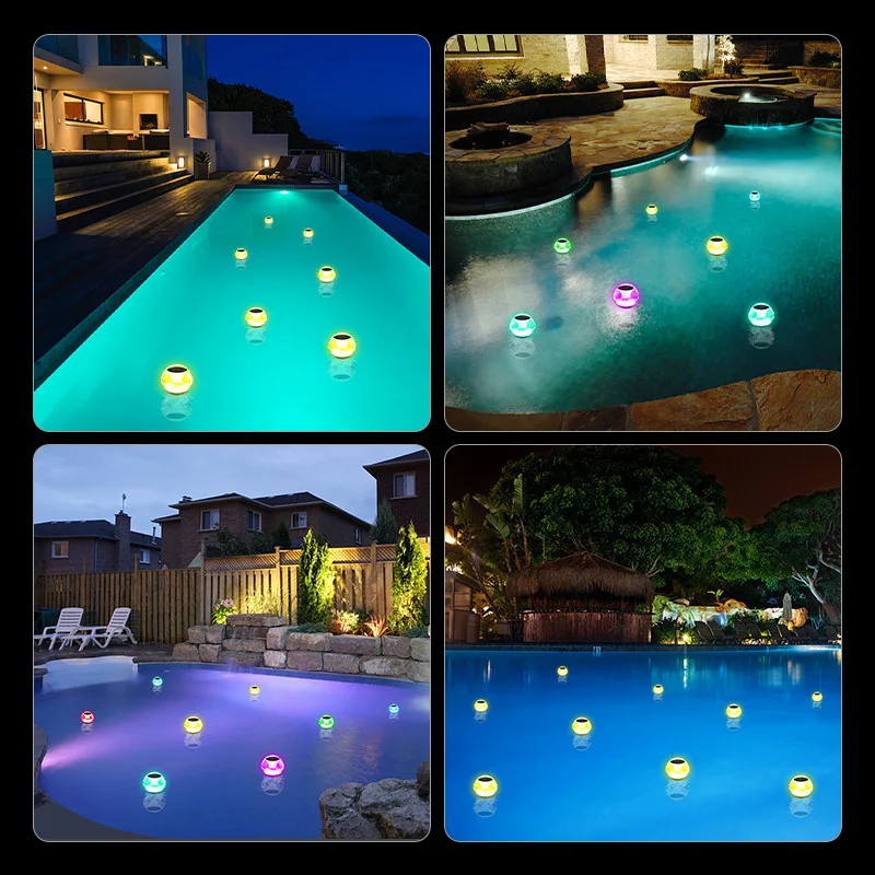 Newish IP68 Waterproof Solar LED Floating Swimming Pool Ball Water drift Light