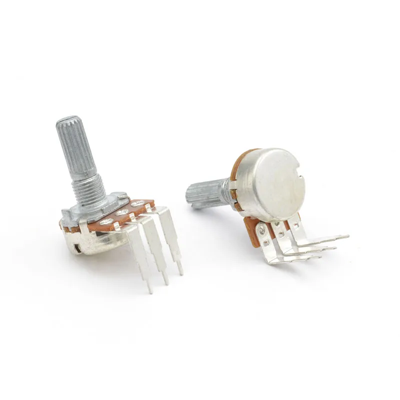 16mm metal shaft with busing with thread vertical H 12.5mm dual*2 rotary potentiometer