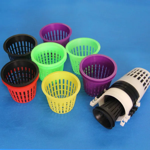greenhouse Hydroponics NFT 2 inch plastic net cup Hydroponic  Growing Plant Pot Mesh Cup