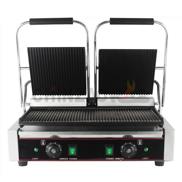  CHZ-810-2 CE сертифицированный двойной коммерческий пресс Panini сэндвич-гриль на