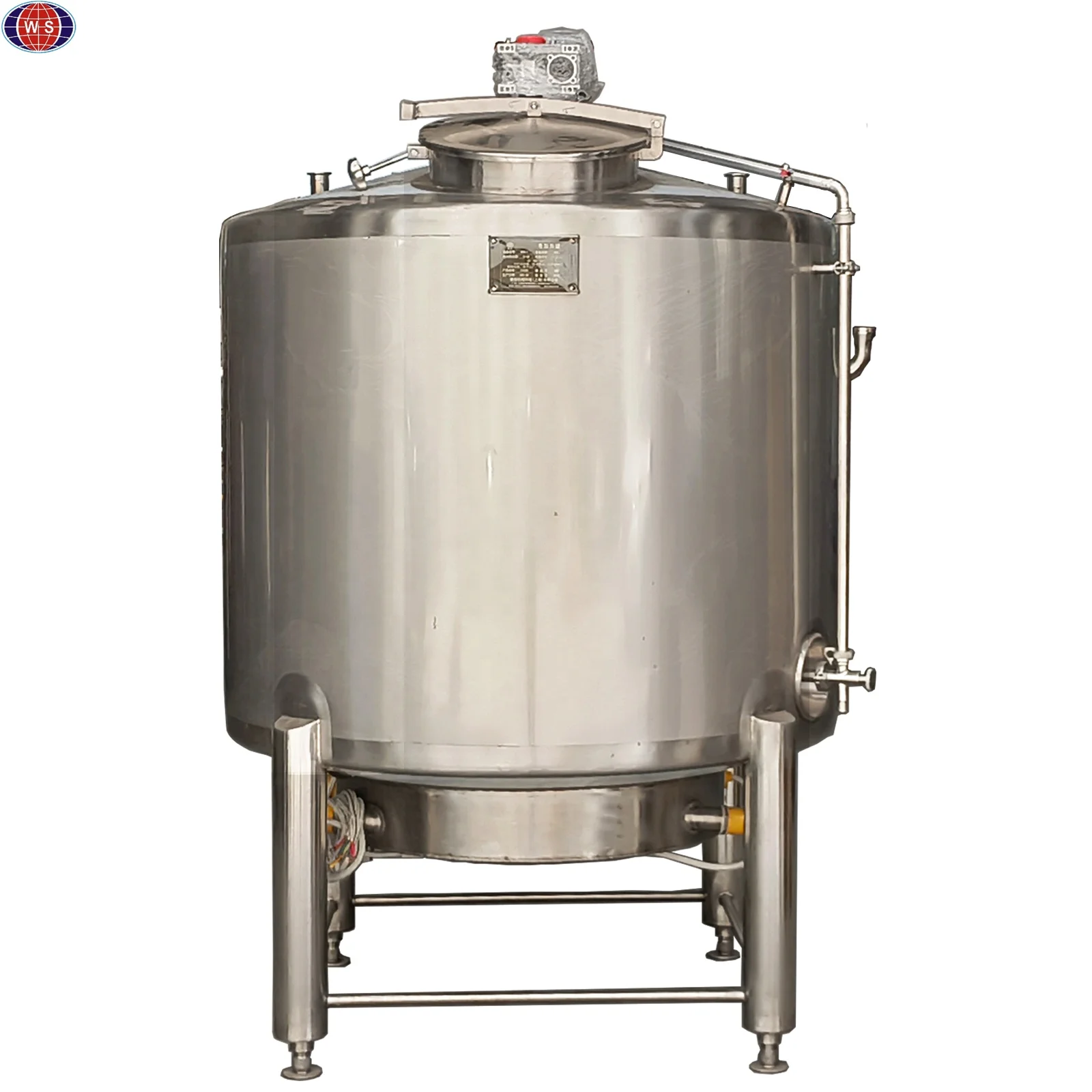 Высококачественный Электрический нагревательный смесительный бак из нержавеющей стали 300-5000L, удерживающий бак с мешалкой