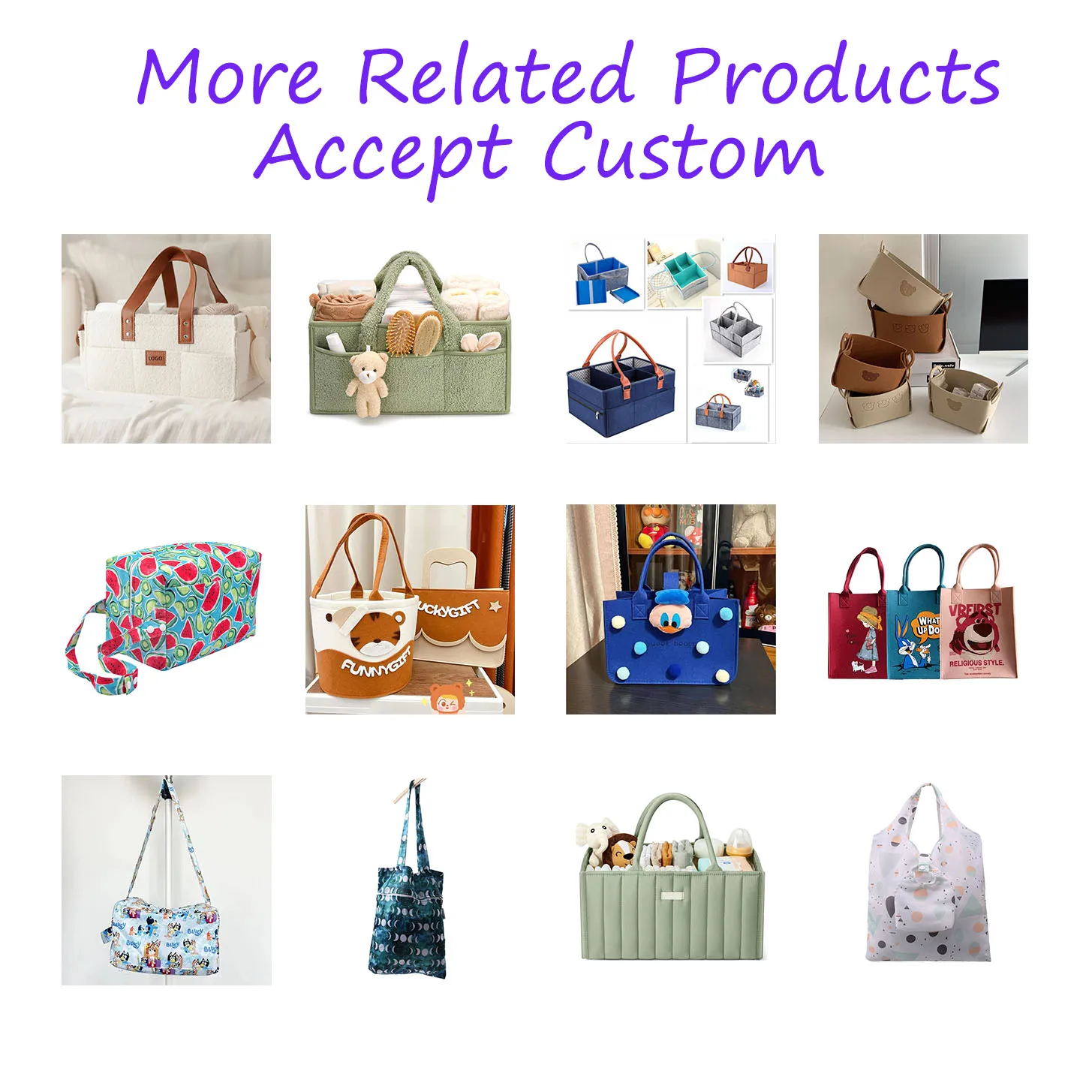 EASYMOM Baby Diaper Caddy Portable Storage Basket Nursery Storage Bin and Car Organizer for Diapers and Baby Wipes