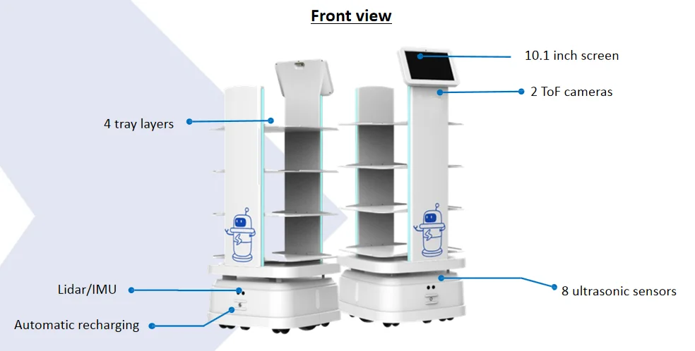Autonomous 360 Degree laser range scanner Delivery AGV robot