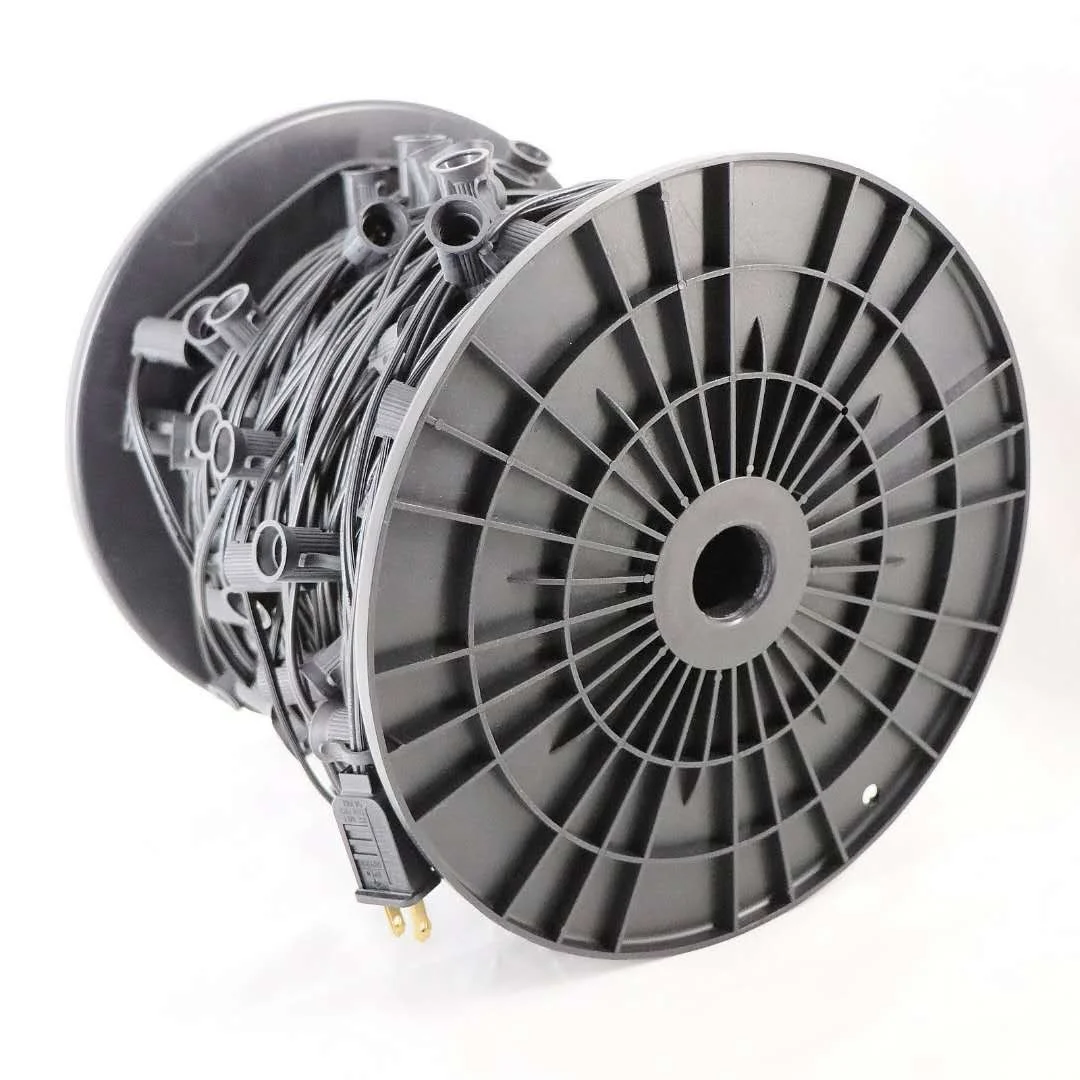 SPT-1 C7  C9 Stringer Socket Spool Christmas Light  C9 wire E17   C7  E12 base waterproof outdoor