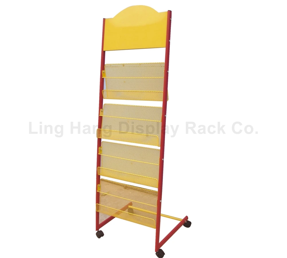 4 layers Advertising Outdoor Newspaper Wire Stand