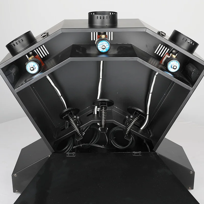 DMX Fire Thrower High Quality Corners Fireworks Machine Spray Sparkles DMX512 Three Heads Real Stage Effect Fire Machine