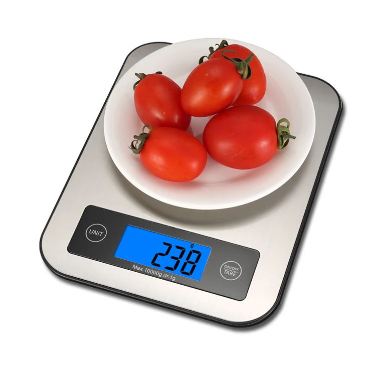 Canny Wholesale Food Weight Measuring  Scale Stainless Steel Design For Cooking Kitchen Scale 10Kg 22Lb