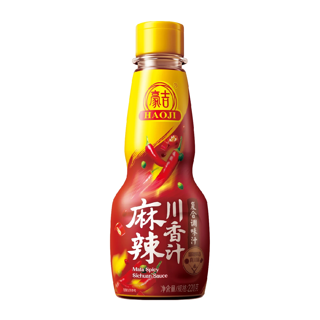 Haoji brand 220ml Maggie OEM manufacturer hot sell Sichuan cushion chilli sauce