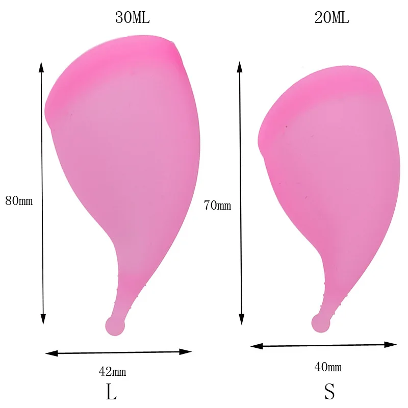 Feminine  Menstrual Cup Sanitary Napkin Medical Silicone Collapsible Girls Period Blood Collection