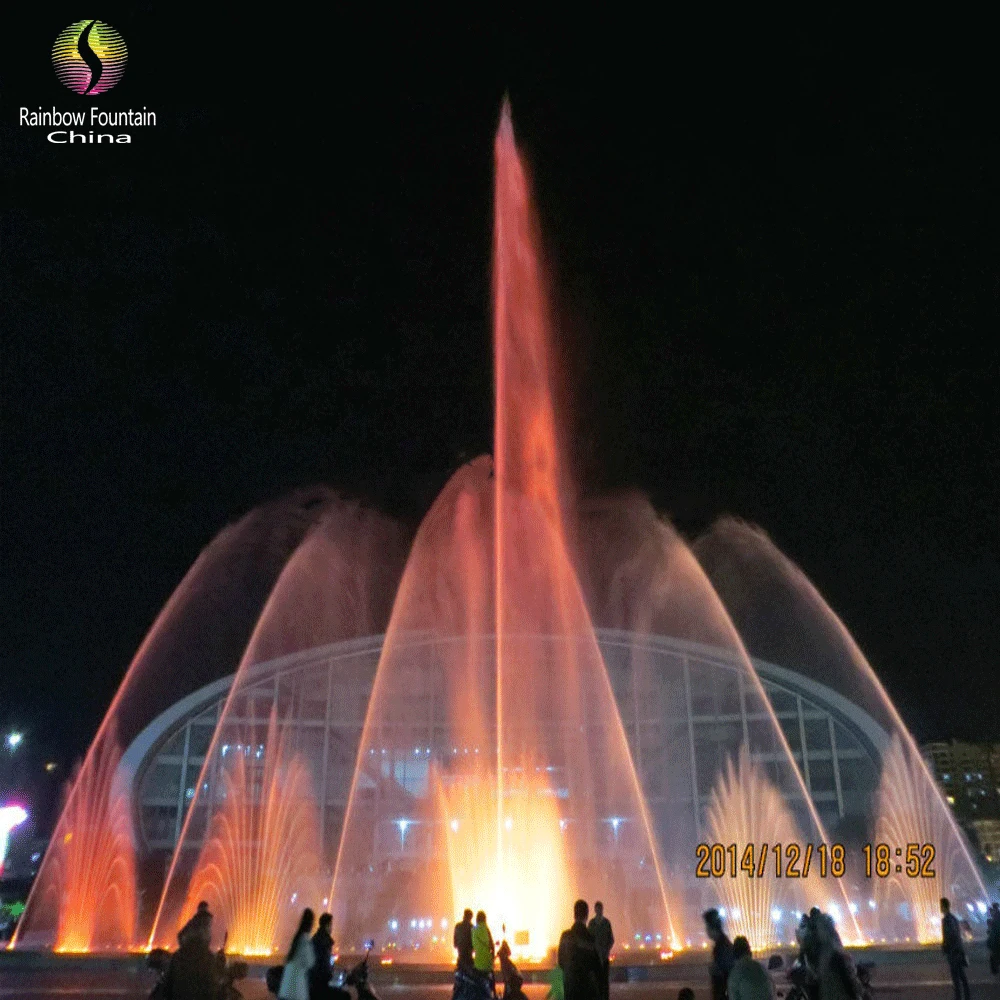 Customized Outdoor Landscape Water Feature High Spray Music Dancing Pool Fountains