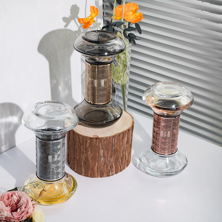 Modern Luxury Home Decoration Hourglass Shape Natural Fragrance Oil Aroma Reed Diffuser for Home Aromatherapy