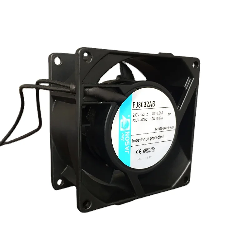Регулируемые осевые вентиляторы переменного тока 80x80x38 мм FJ8032AB, скоростной комфортный вытяжной охлаждающий вентилятор