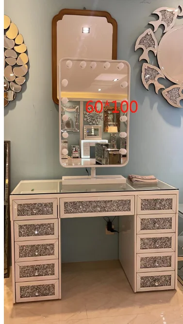 Bedroom Furniture Crush diamond  Makeup Vanity Dressing Tables