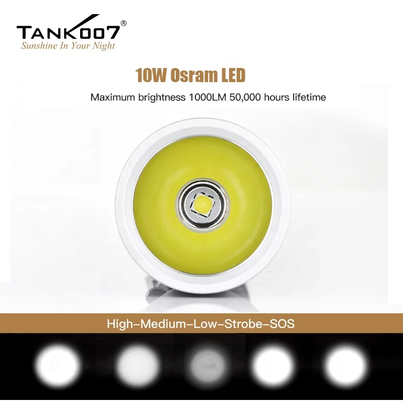 Tank007 изготовленным на заказ логосом Дальний свет заряжаемый T6 Ручной USB flash light портативный многофункциональный тело факел светодиодный