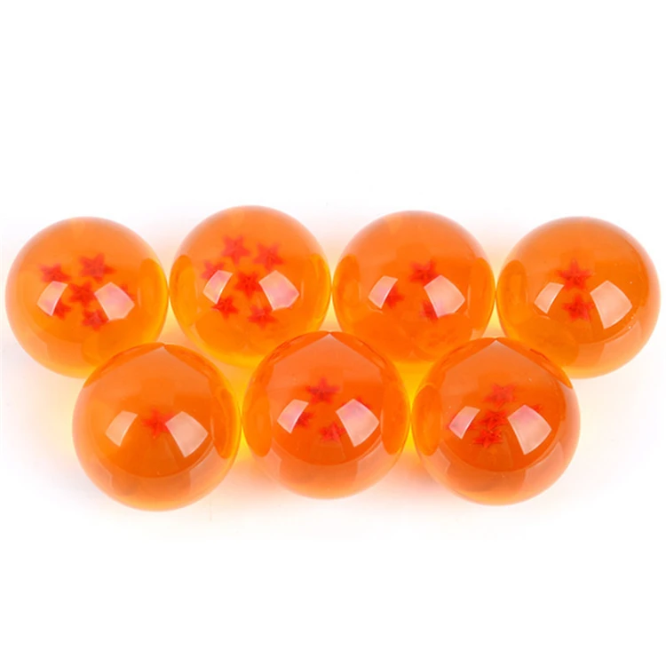 
7pcs/set 4.2cm Dragon ball Z gonku model toy 7 stars resin dragon balls set 