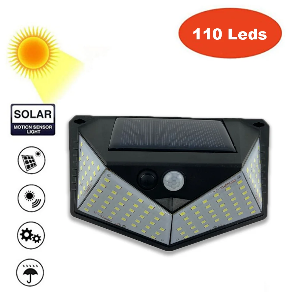 Rhyme Заводская оптовая цена 40 шт SMD LED настенный светильник для передней двери задний двор гараж 5 Вт Солнечный наружный Led