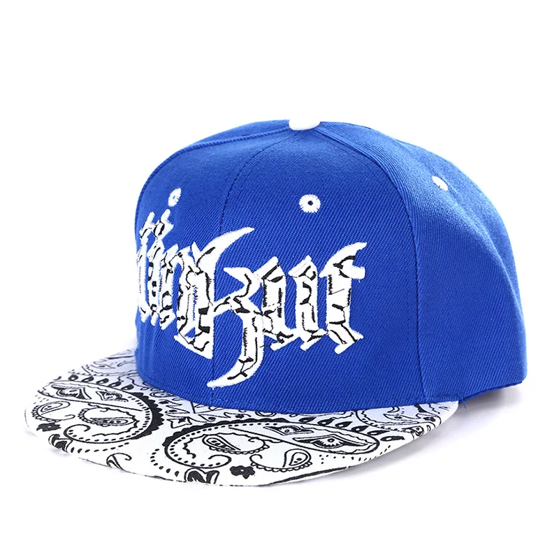Hat  For Unisex Waterproof High Quality Cashew Flower Alphabet Hip Hop Hat European and American style embroidery Hat