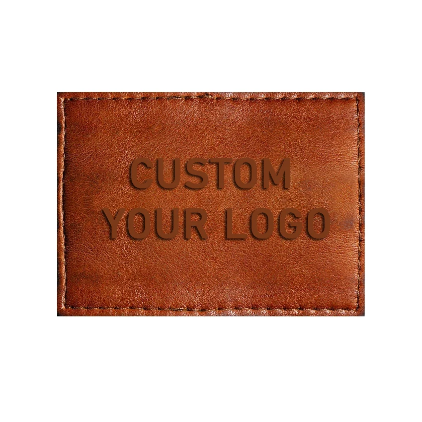 Jeans Clothing Labels Manufacturer Custom Logo blank Leather Patches for Hats