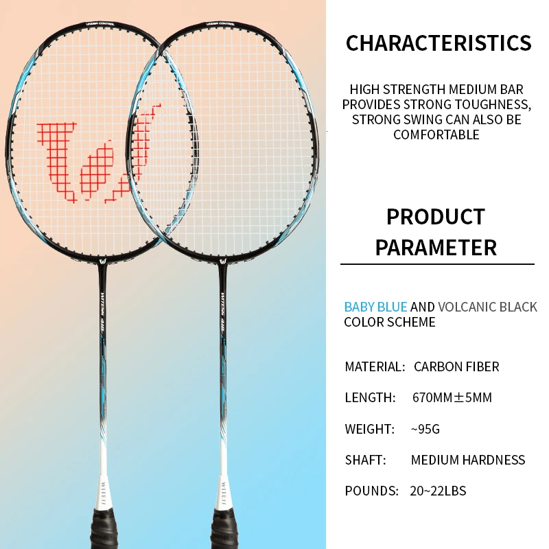 Durable Wholesale rackets for adults professional training  carbon fiber  badminton  rackets