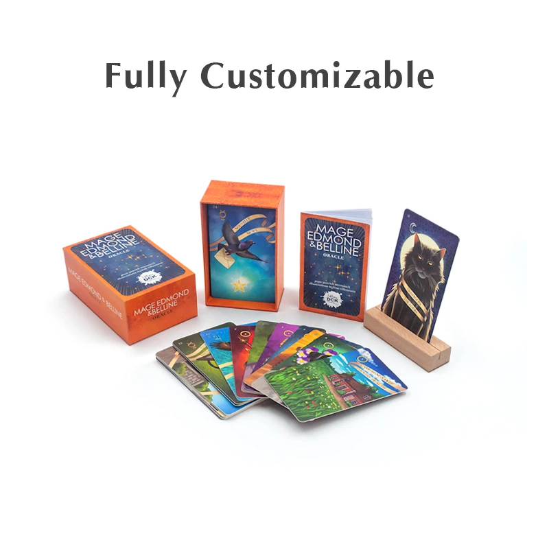 Customized Kids Cardboard Memory oracle Bone Card Print CMYK Kids Learning Picture Card with Box