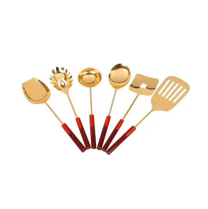 Набор столовых приборов из нержавеющей стали высшего качества с золотой отделкой элегантный дизайн для торжественных обедов и повседневного