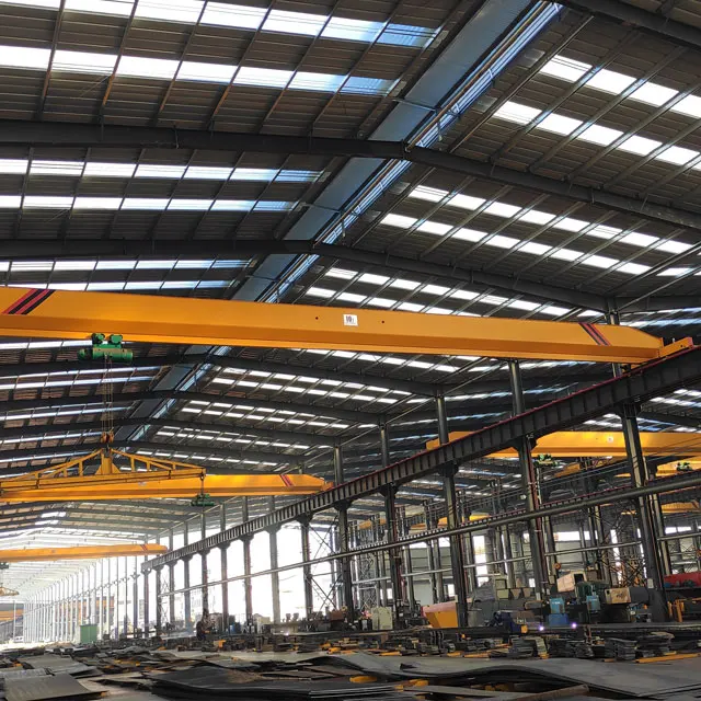 High Working Efficiency Electric Hoist Single Beam Overhead Crane 2 Ton