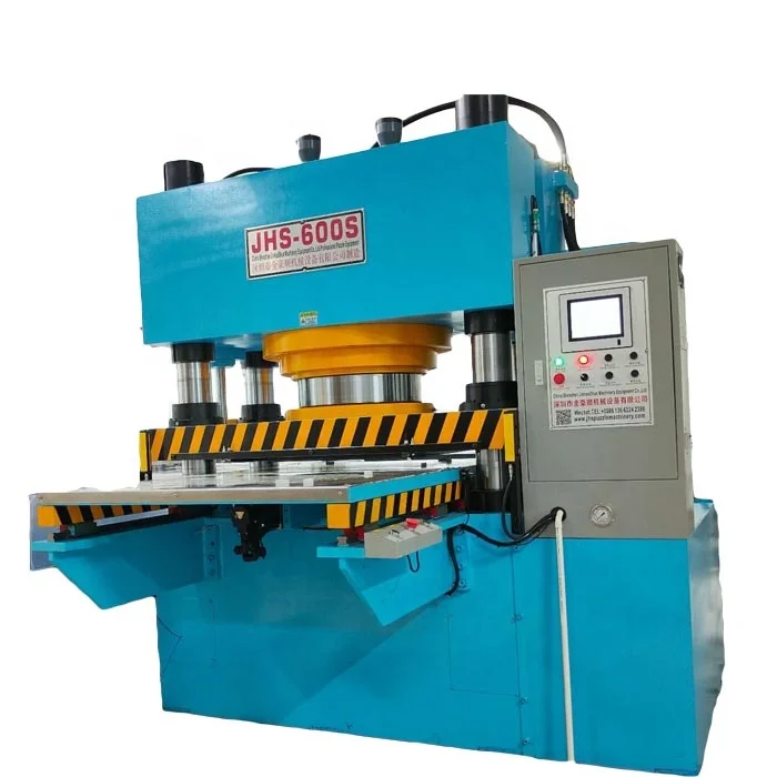 Jigsaw four - column hydraulic indentation machine, large tonnage platform jigsaw making machine
